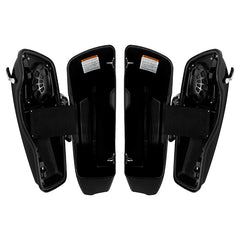 HR3 Vivid Black 2015 Special CVO Stretched Saddlebags with Speaker Lids For 14-23 Harley Touring
