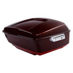 HR3 Mysterious Red Sunglo/ Velocity Red Sunglo 2016RGU King Size Touring Trunk Luggage with Speaker Cut Outs For 14-24 Harley Touring