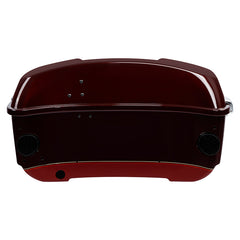 HR3 Mysterious Red Sunglo/ Velocity Red Sunglo 2016RGU King Size Touring Trunk Luggage with Speaker Cut Outs For 14-24 Harley Touring