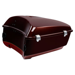 HR3 Mysterious Red Sunglo/ Velocity Red Sunglo 2016RGU King Size Touring Trunk Luggage with Speaker Cut Outs For 14-24 Harley Touring
