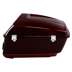 HR3 Mysterious Red Sunglo/ Velocity Red Sunglo 2016RGU King Size Touring Trunk Luggage with Speaker Cut Outs For 14-24 Harley Touring