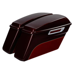 HR3 Mysterious Red Sunglo/ Velocity Red Sunglo Hard Saddlebags (Regular) For 14-23 Harley Touring