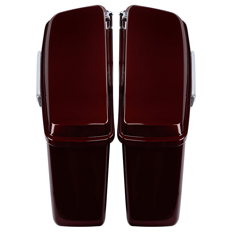 HR3 Mysterious Red Sunglo/ Velocity Red Sunglo Hard Saddlebags (Regular) For 14-23 Harley Touring
