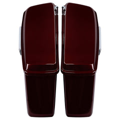 HR3 Mysterious Red Sunglo/ Velocity Red Sunglo Hard Saddlebags (Regular) For 14-23 Harley Touring