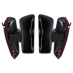 HR3 Mysterious Red Sunglo/ Velocity Red Sunglo Hard Saddlebags (Regular) For 14-23 Harley Touring