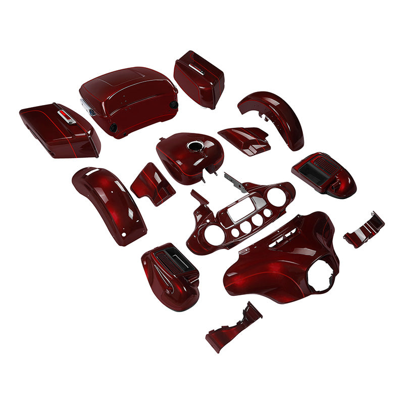 HR3 Mysterious Red Sunglo Complete Body Fairing Kit For Harley Ultra Limited FLHTK 15-23