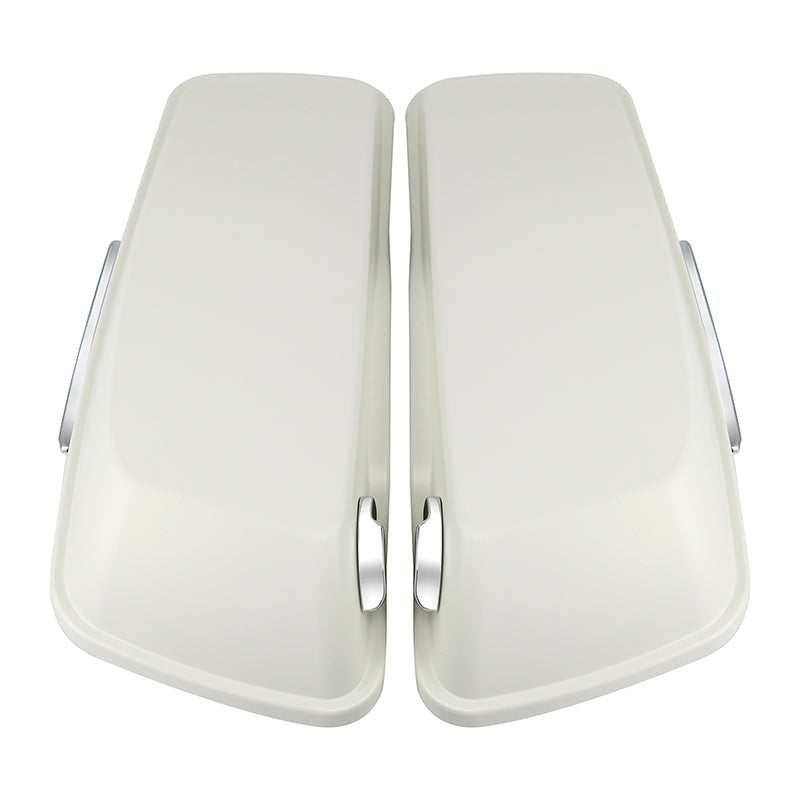 HR3 Bonneville Salt Denim CVO Stretched Saddlebags For 14-23 Harley Touring