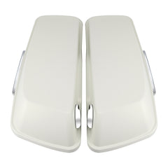 HR3 Bonneville Salt Denim CVO Stretched Saddlebags For 14-23 Harley Touring