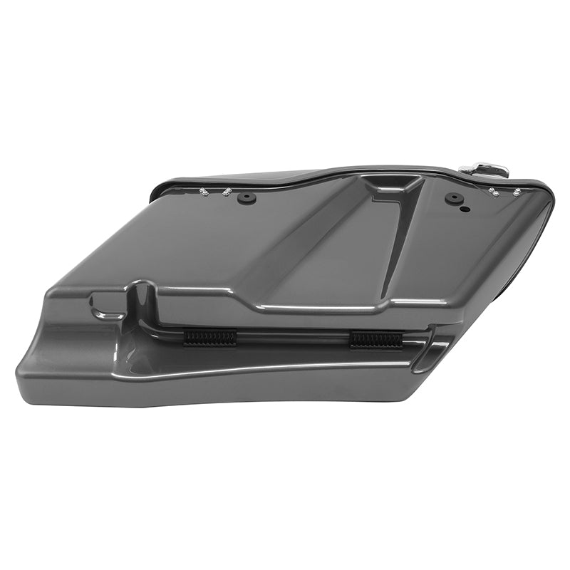 HR3 Industrial Gray CVO Stretched Saddlebags For 14-23 Harley Touring