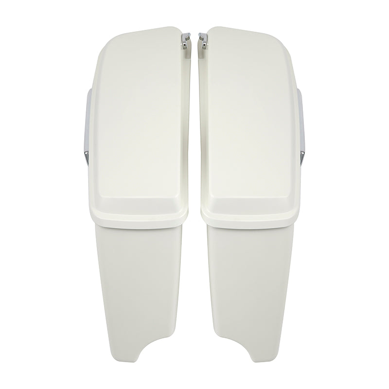 HR3 Bonneville Salt Denim CVO Stretched Saddlebags For 14-23 Harley Touring