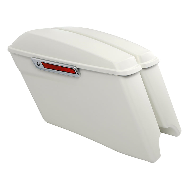 HR3 Bonneville Salt Denim CVO Stretched Saddlebags For 14-23 Harley Touring