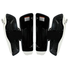 HR3 Bonneville Salt Denim CVO Stretched Saddlebags For 14-23 Harley Touring