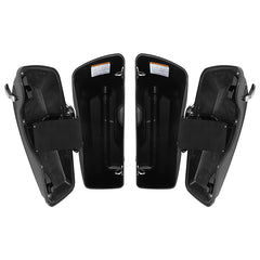 HR3 Industrial Gray CVO Stretched Saddlebags For 14-23 Harley Touring
