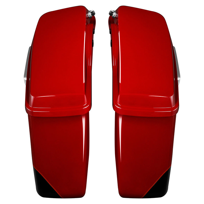 HR3 Billiard Red / Vivid Black Hard Saddlebags (Regular) For 14-23 Harley Touring