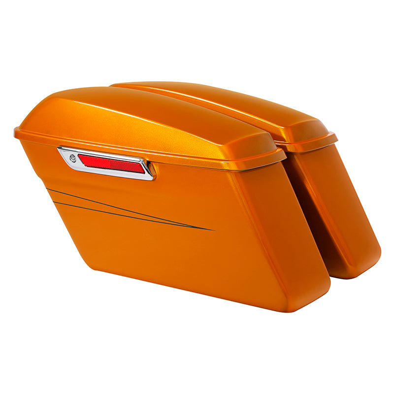 HR3 Amber Whiskey 2015 Special Hard Saddlebags (Regular) For 14-23 Harley Touring
