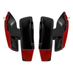 HR3 Billiard Red / Vivid Black Hard Saddlebags (Regular) For 14-23 Harley Touring