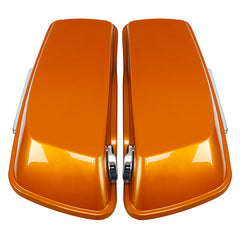 HR3 Amber Whiskey 5" Stretched Extended Saddlebags For Harley Touring 2014-2023