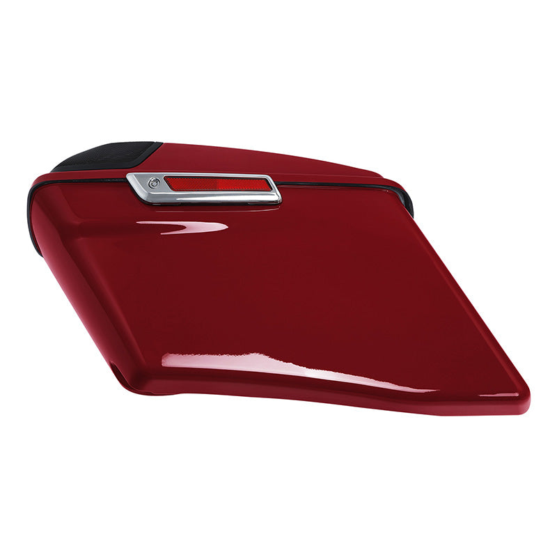 HR3 Billiard Red CVO Stretched Saddlebags with Speaker Lids For 14-23 Harley Touring