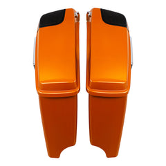 HR3 Amber Whiskey 2014SG CVO Stretched Saddlebags with Speaker Lids For 14-23 Harley Touring