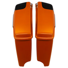 HR3 Amber Whiskey 2015 Special CVO Stretched Saddlebags with Speaker Cutout Lids Fits '14-23 Harley Touring