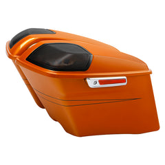 HR3 Amber Whiskey 2015 Special CVO Stretched Saddlebags with Speaker Cutout Lids Fits '14-23 Harley Touring