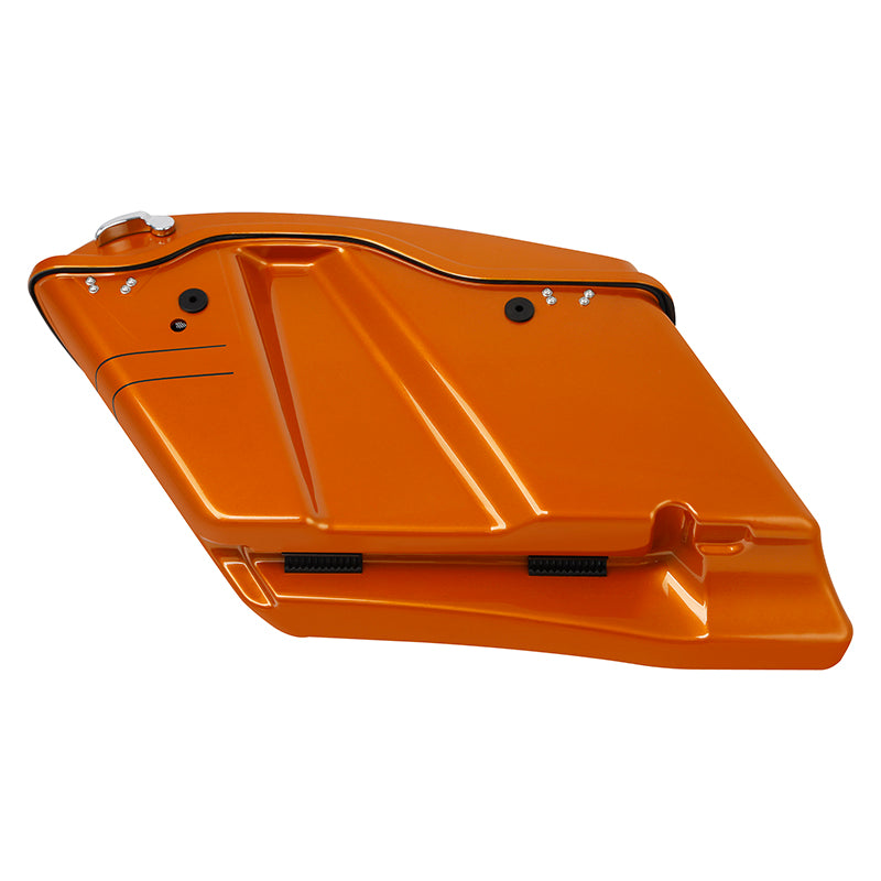 HR3 Amber Whiskey 2015 Special CVO Stretched Saddlebags with Speaker Cutout Lids Fits '14-23 Harley Touring