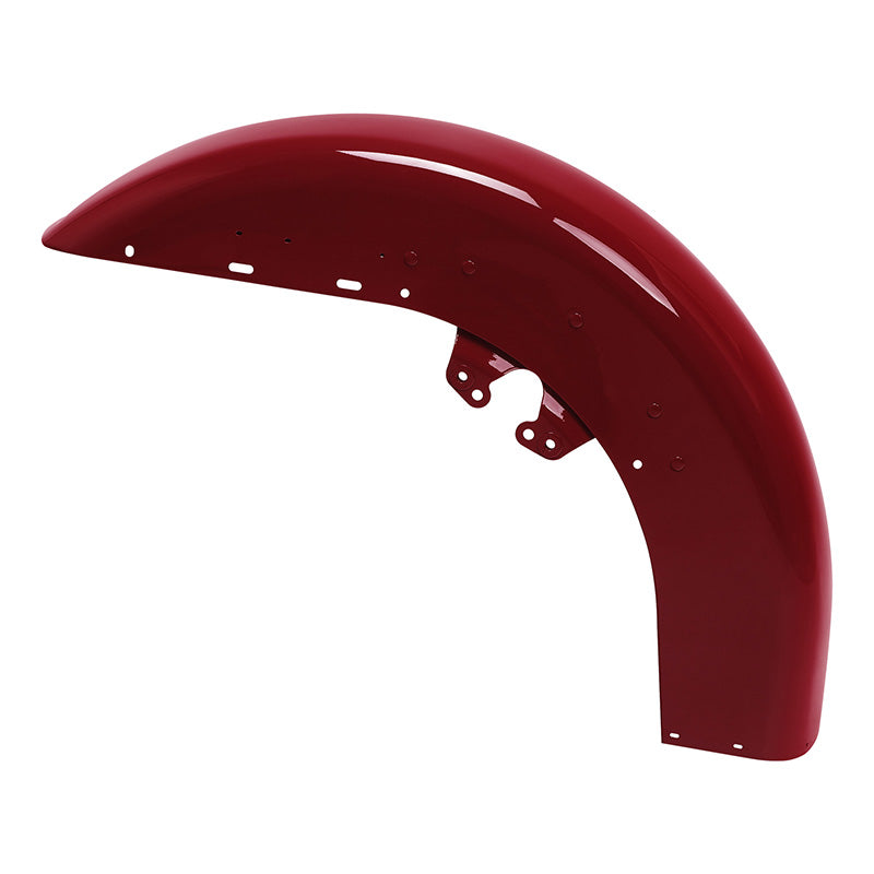 HR3 Billiard Red Motorcycle 18" Front Mudguard Fender (can be installed with lighting)For Harley Touring Electra Glide Ultra Limited Tri Glide 14-23