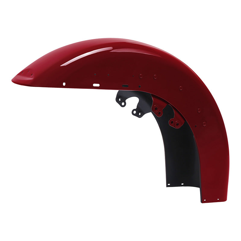 HR3 Billiard Red Motorcycle 18" Front Mudguard Fender (can be installed with lighting)For Harley Touring Electra Glide Ultra Limited Tri Glide 14-23