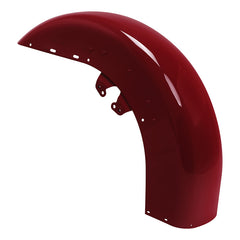 HR3 Billiard Red Motorcycle 18" Front Mudguard Fender (can be installed with lighting)For Harley Touring Electra Glide Ultra Limited Tri Glide 14-23