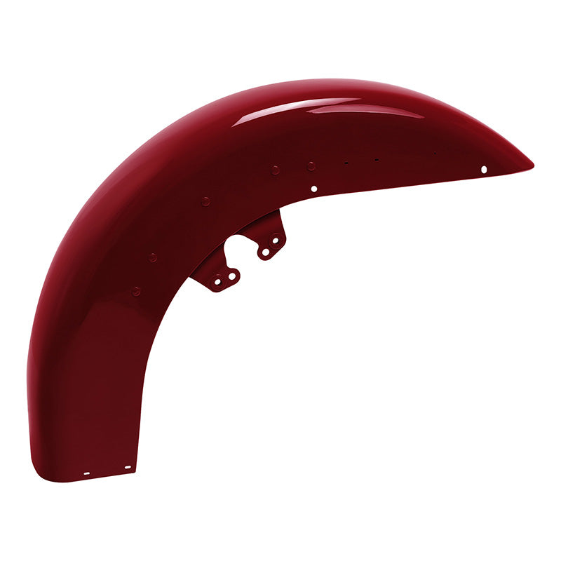 HR3 Billiard Red Motorcycle 18" Front Mudguard Fender (can be installed with lighting)For Harley Touring Electra Glide Ultra Limited Tri Glide 14-23