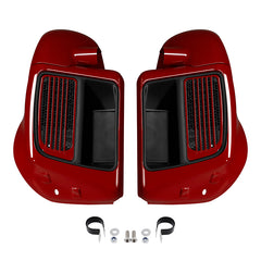 HR3 Billiard Red / Vivid Black Vented Lower Fairing Kit For Harley Touring Models 2014-2023 (Fits water cooled models)