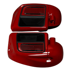 HR3 Billiard Red / Vivid Black Vented Lower Fairing Kit For Harley Touring Models 2014-2023 (Fits water cooled models)