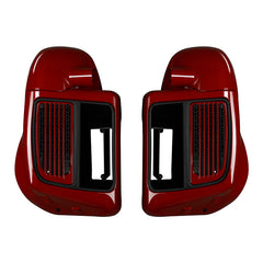 HR3 Billiard Red / Vivid Black Vented Lower Fairing Kit For Harley Touring Models 2014-2023 (Fits water cooled models)