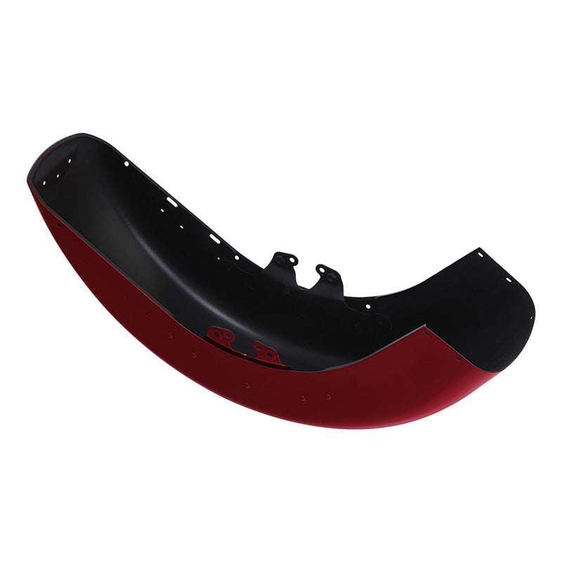 HR3 Billiard Red Motorcycle 18" Front Mudguard Fender (can be installed with lighting)For Harley Touring Electra Glide Ultra Limited Tri Glide 14-23