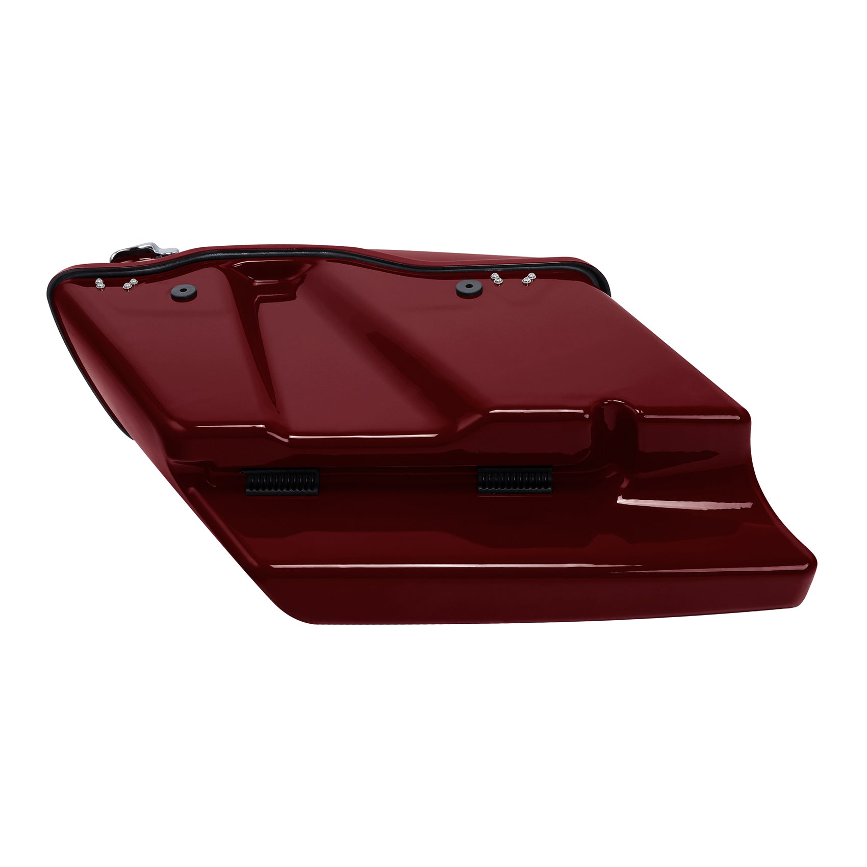 HR3 Billiard Red 5" Stretched Extended Saddlebags with Speaker Lids FOR Harley Touring 2014-2023