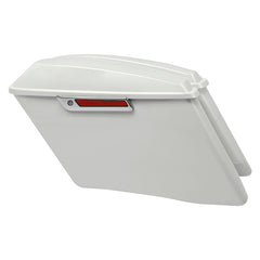 HR3 Bonneville salt pearl CVO Stretched Saddlebags For 14-23 Harley Touring
