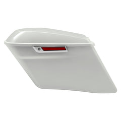 HR3 Bonneville salt pearl CVO Stretched Saddlebags For 14-23 Harley Touring