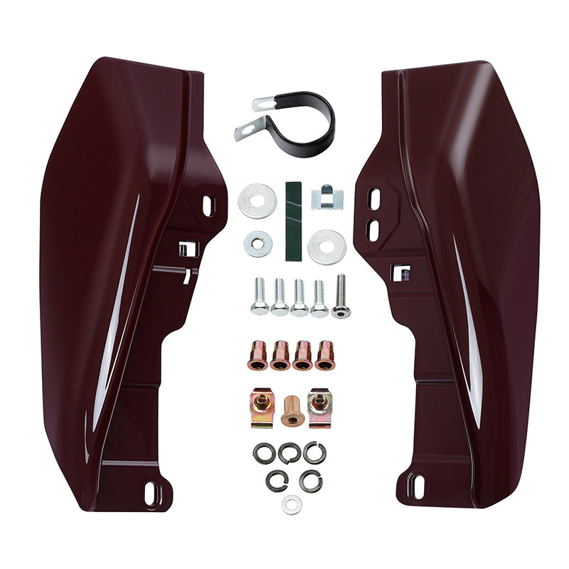 HR3 Billiard-Burgundy Mid-Frame Air Deflectors For Harley Touring and Trike Models 09-24