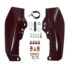HR3 Billiard-Burgundy Mid-Frame Air Deflectors For Harley Touring and Trike Models 09-24