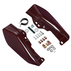 HR3 Billiard-Burgundy Mid-Frame Air Deflectors For Harley Touring and Trike Models 09-24