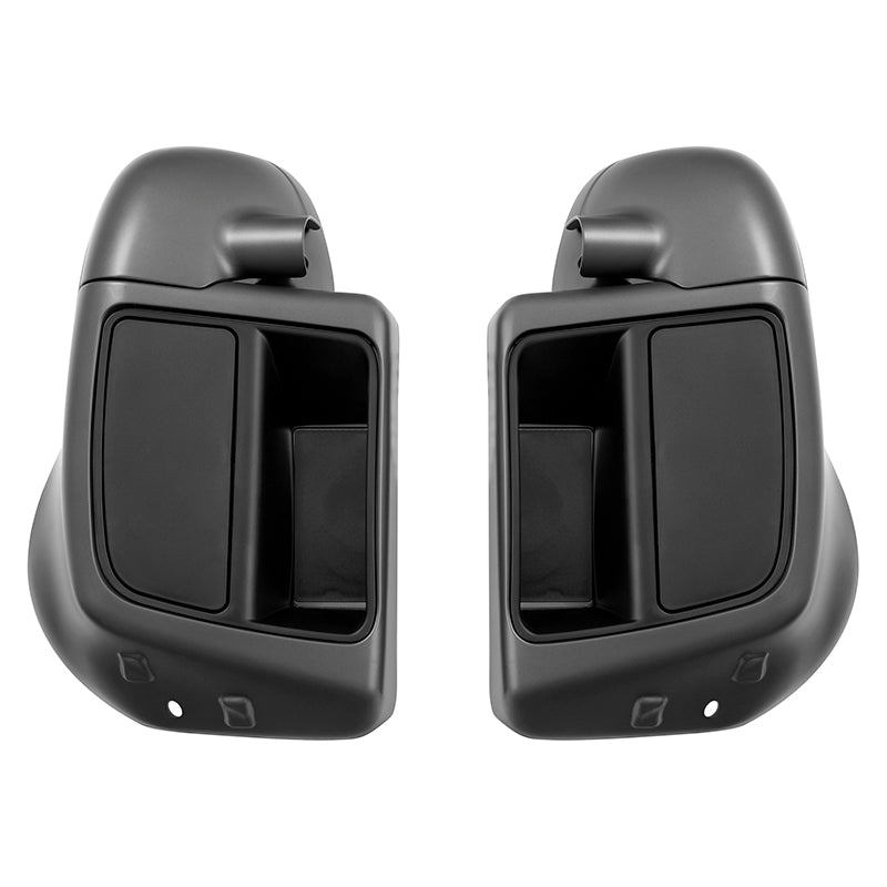 HR3 Industrial Gray Denim Vented Lower Fairing Kit With 6.5" Speaker Pods For Harley Touring models 2014-2024