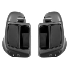 HR3 Industrial Gray Denim Vented Lower Fairing Kit With 6.5" Speaker Pods For Harley Touring models 2014-2024