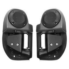 HR3 Industrial Gray Denim Vented Lower Fairing Kit With 6.5" Speaker Pods For Harley Touring models 2014-2024