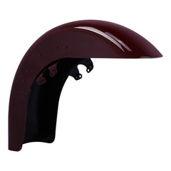 HR3 Billiard-Burgundy Motorcycle 18" Wide Tire Front Mudguard Fender For Harley Touring Models 2014-2023