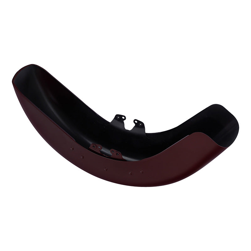 HR3 Billiard-Burgundy Motorcycle 18" Wide Tire Front Mudguard Fender For Harley Touring Models 2014-2023