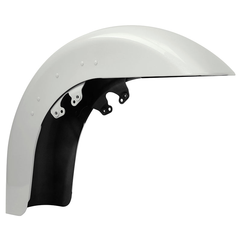 HR3 Bonneville Salt Pearl Motorcycle 18" Wide Tire Front Mudguard Fender For Harley Touring Models 2014-2023