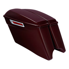 HR3 Billiard-Burgundy CVO Stretched Saddlebags For 14-23 Harley Touring