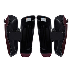 HR3 Billiard-Burgundy CVO Stretched Saddlebags For 14-23 Harley Touring