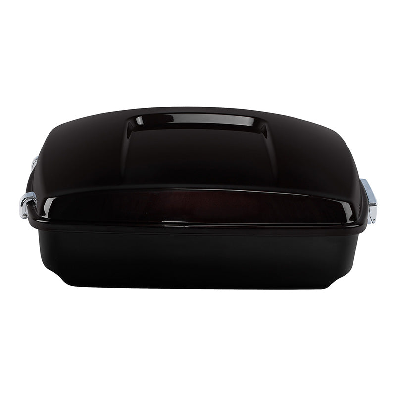 HR3 Black Forest & Wineberry 10.7" Chopped Style Touring Trunk Luggage For 14-24 Harley Touring