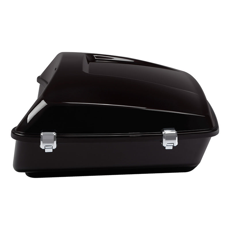 HR3 Black Forest & Wineberry 10.7" Chopped Style Touring Trunk Luggage For 14-24 Harley Touring